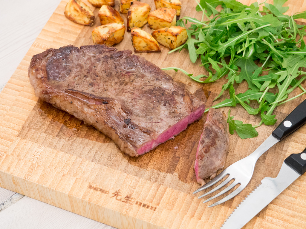 Opskrift på hjemmelavet Højrebs steak i sous vide