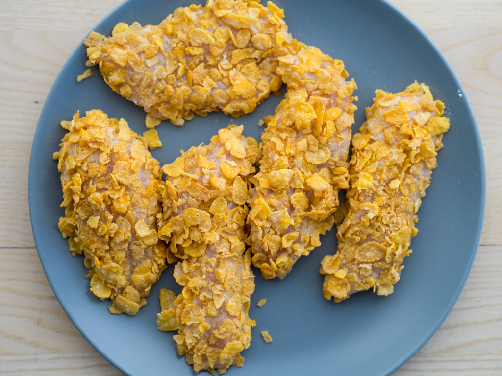 Nem opskrift på Kylling med cornflakes